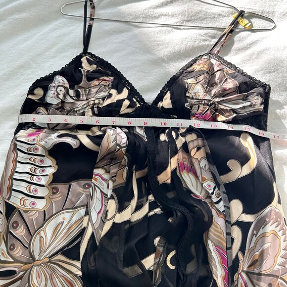 100% Silk butterfly cocktail dress - Picture 5 of 8